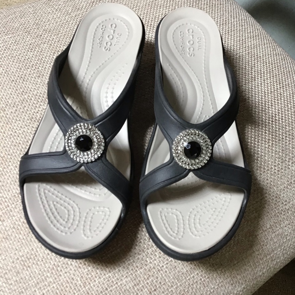 Crocs slide or wedge size 7